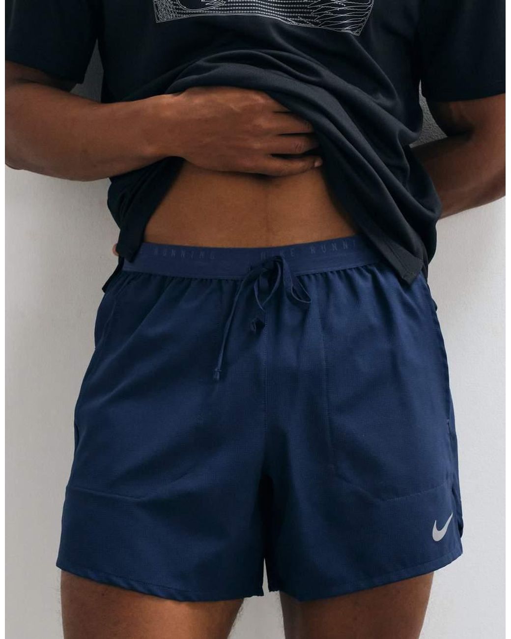 Nike Blue Stride Dri-fit 5inch Shorts for men