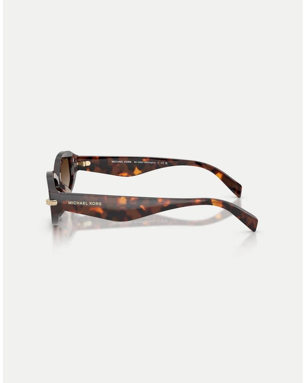 Michael Kors Natural Wilmington Oval Sunglasses With Lens