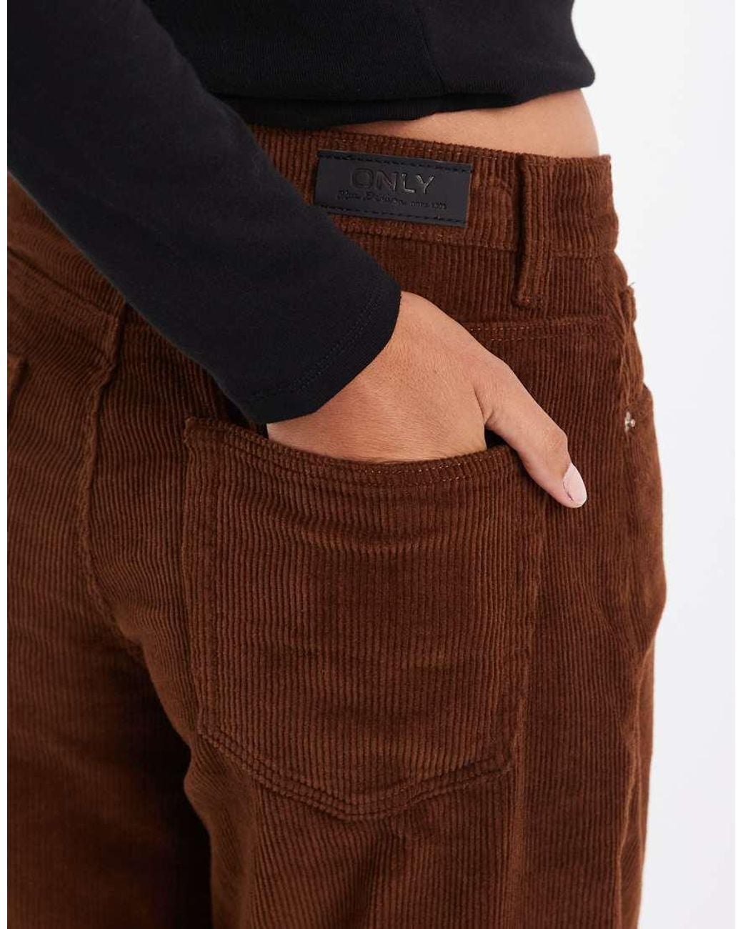 ONLY Multicolor Hope High Waist Wide Leg Cord Trousers