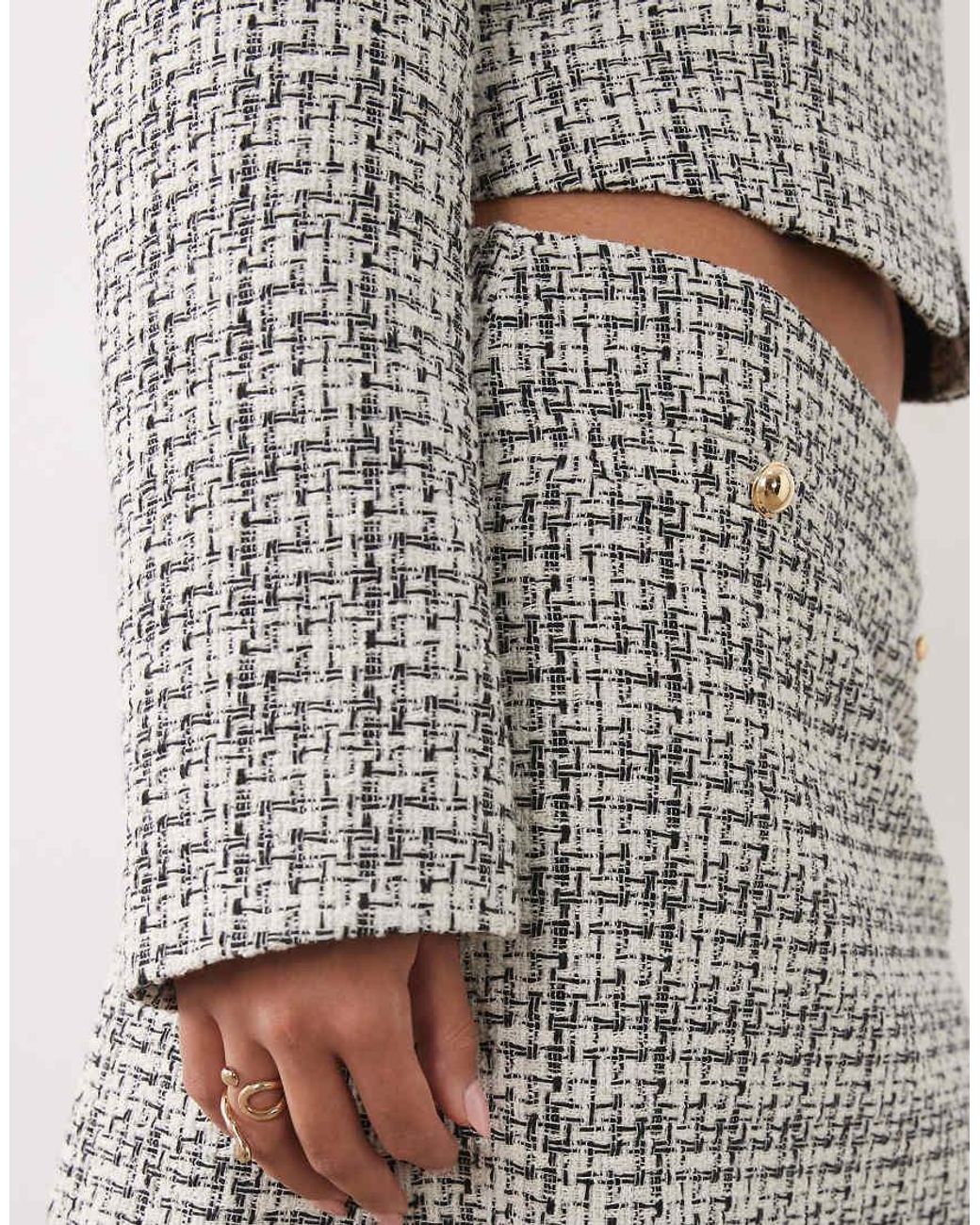 Miss Selfridge Gray Skirt