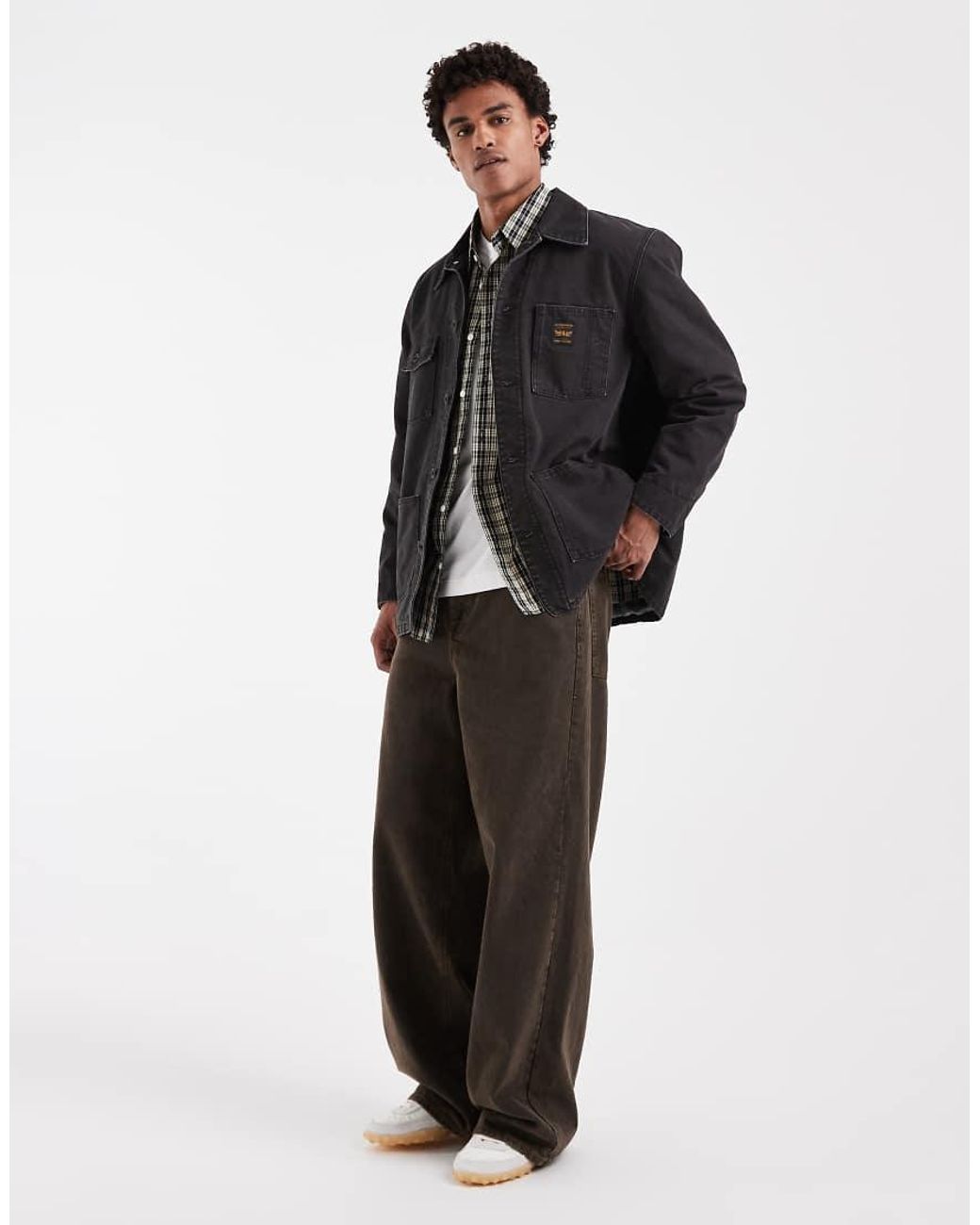 Levi's Black Workwear Berkley Denim Chore Jacket for men