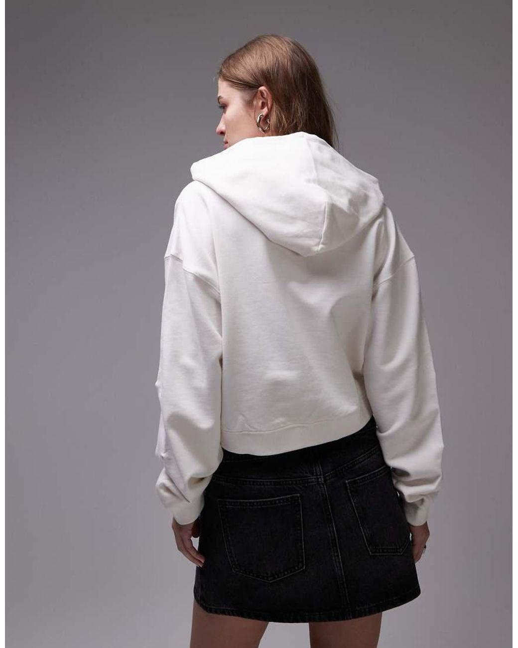 Tommy Hilfiger Gray Boxy Varsity Logo Hoodie