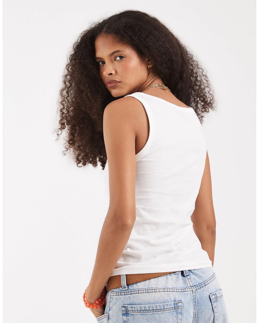 Vero Moda White Jersey Vest