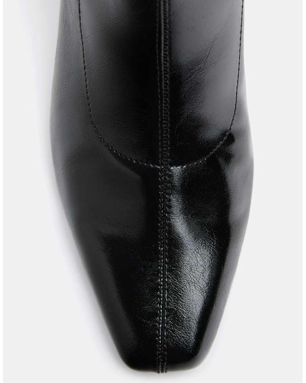 Stradivarius Black Stiletto Heel Boots