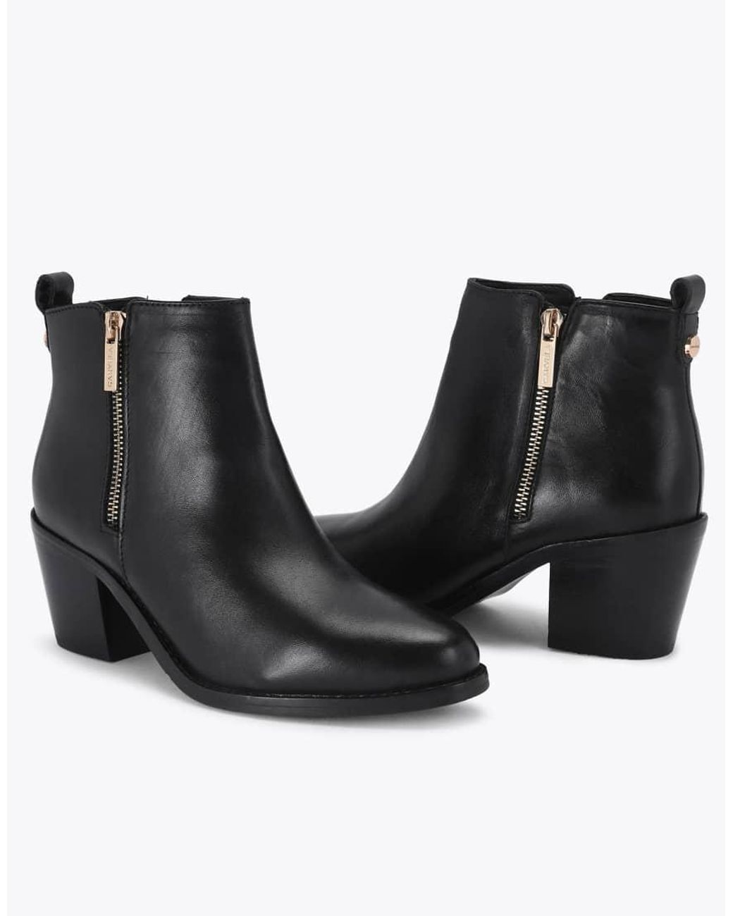 Carvela Kurt Geiger Black Secilly Low Ankle Boots