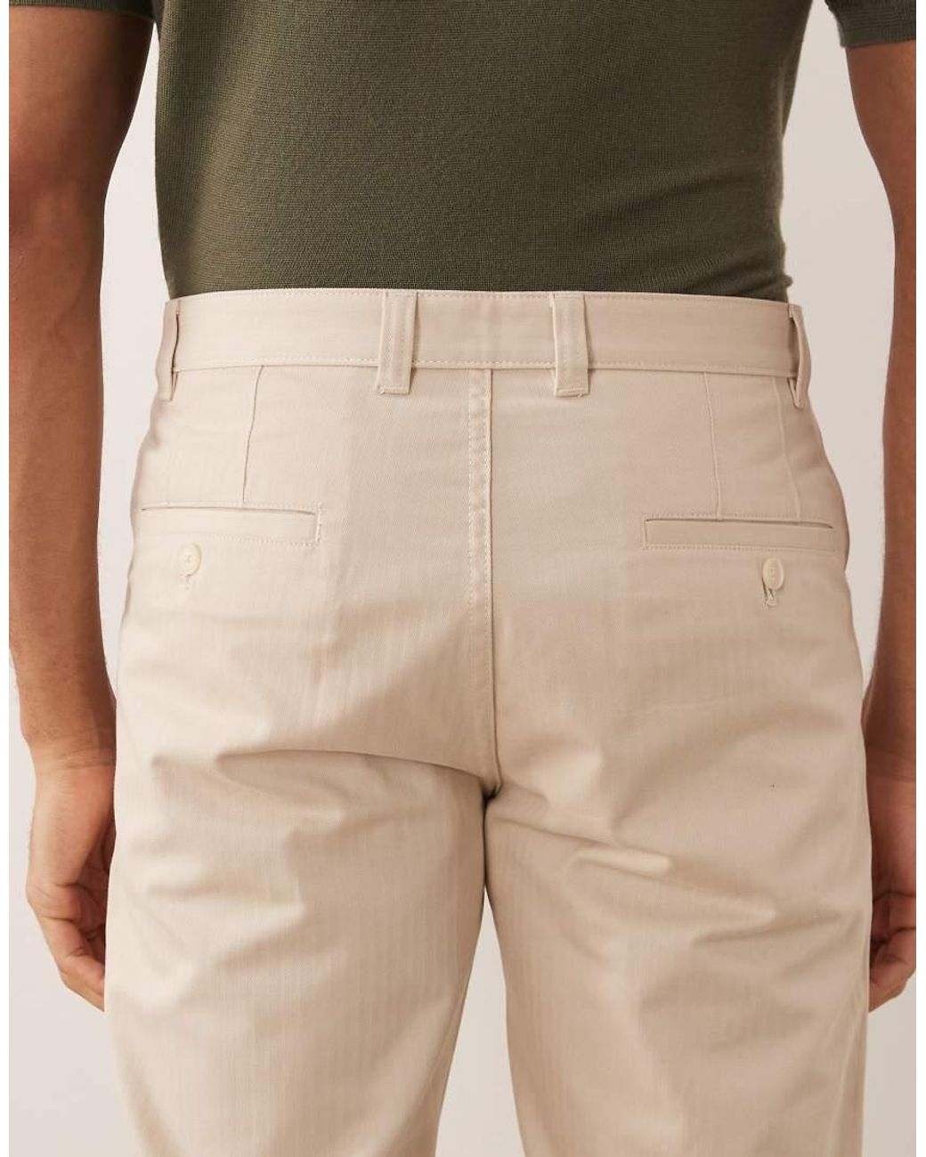 Mango Natural 100% Cotton Straight Trouser for men