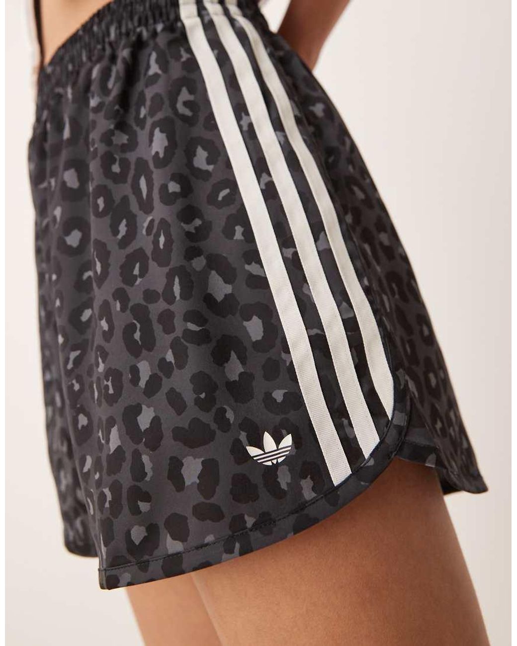 Adidas Originals White Satin Sprinter Shorts