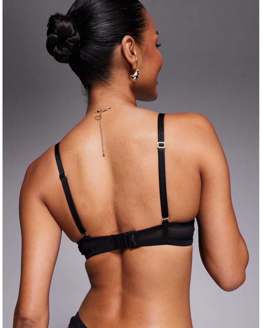 Sujetador Y Azul Escotado Con Relleno Y Diseño De Dos Tonos Sexy Lace De Ann Summers de color Blue