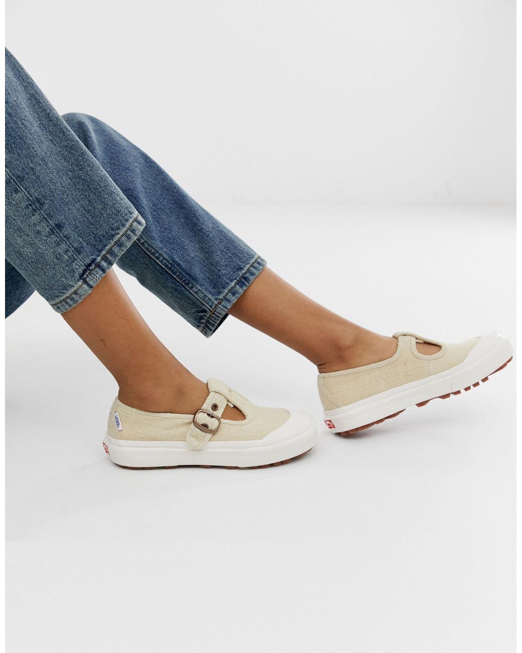 Vans Style 93 Dx Anaheim Linen Mary Janes Lyst Australia