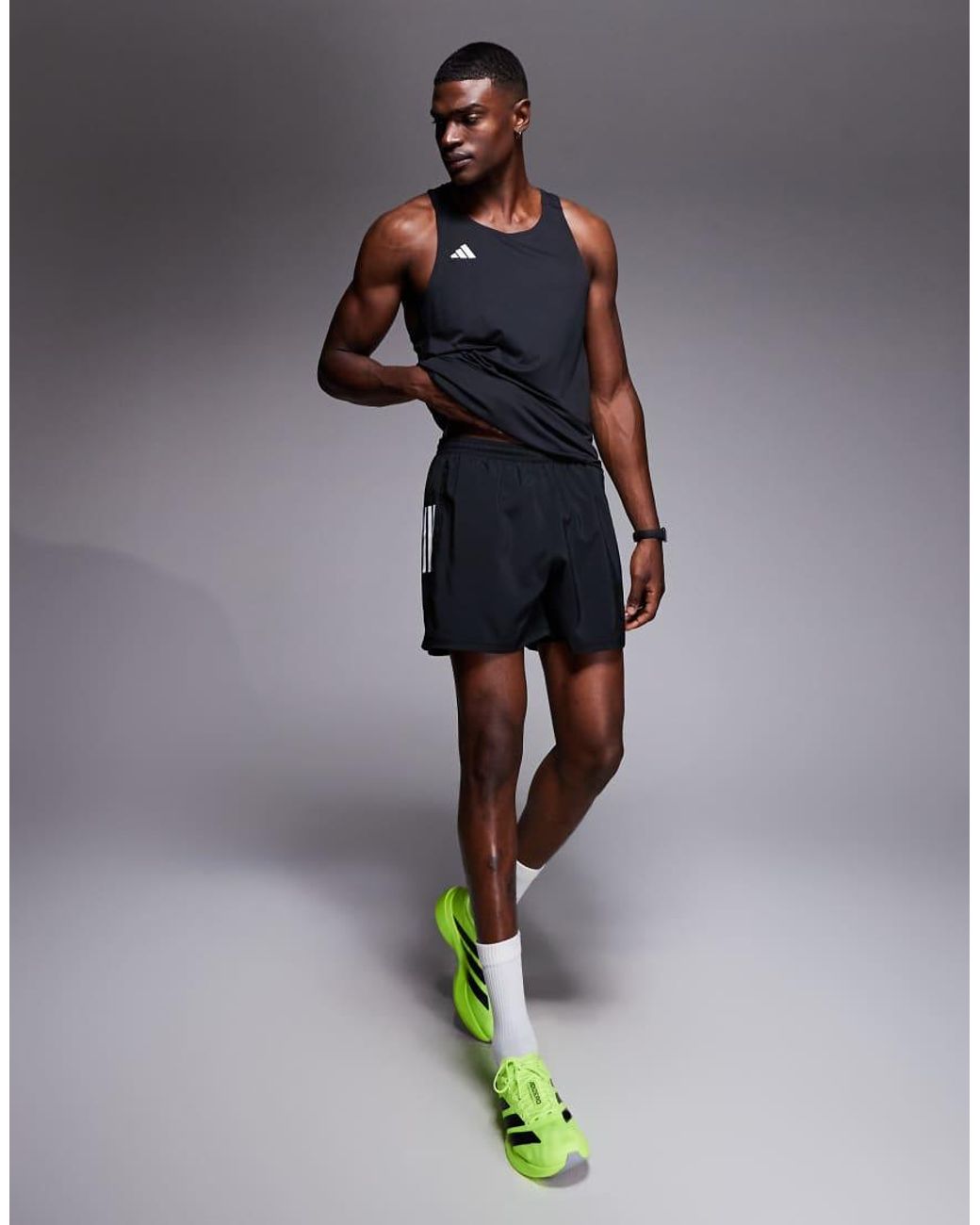 Adidas Originals Green Adidas Running Own The Run Shorts for men
