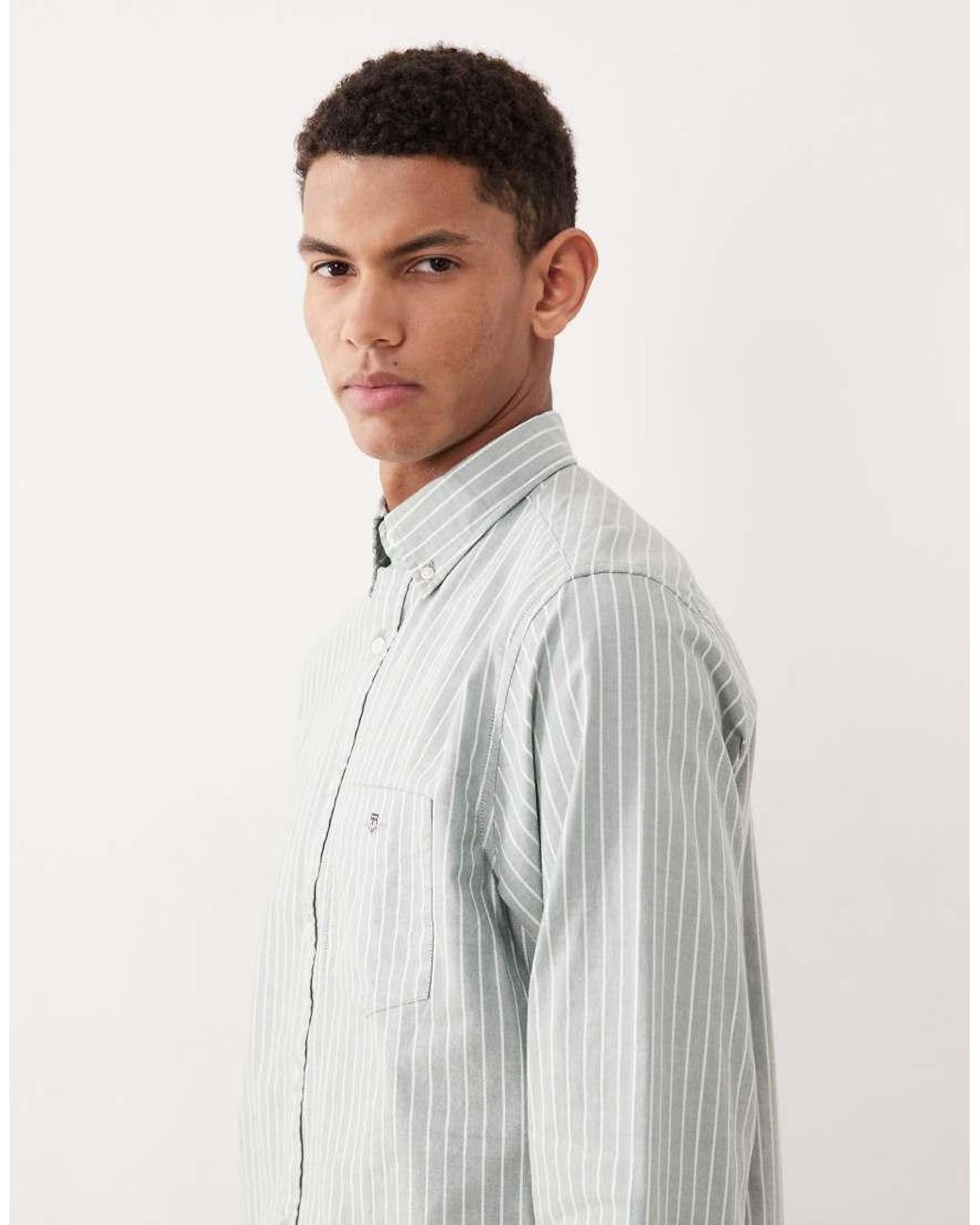 Gant Gray Regular Oxford Shirt