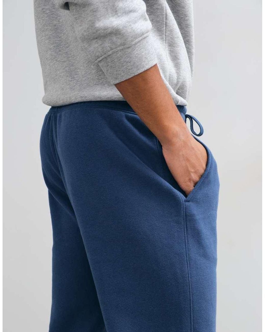 Hollister Blue Cuffed baggy joggers for men