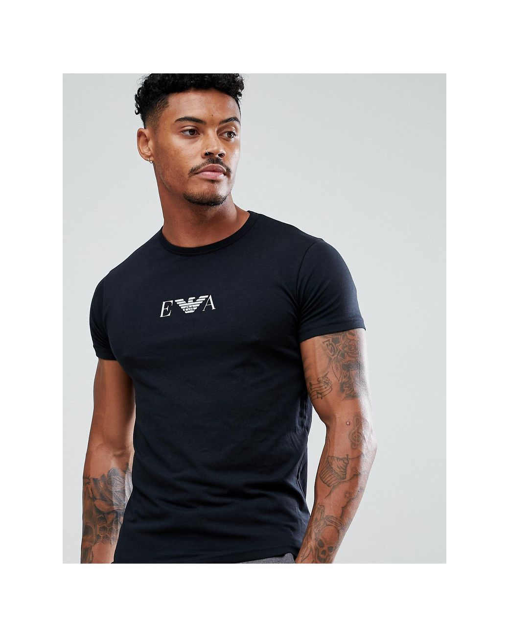 Emporio Armani Loungewear 2 Pack Logo Lounge T-shirts in Black for Men |  Lyst Australia