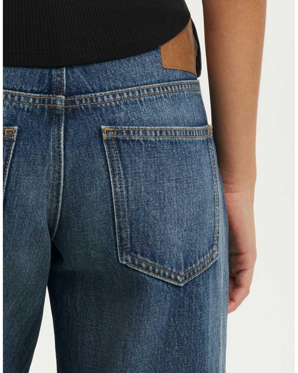Cotton On Blue Low Rise Straight Jean