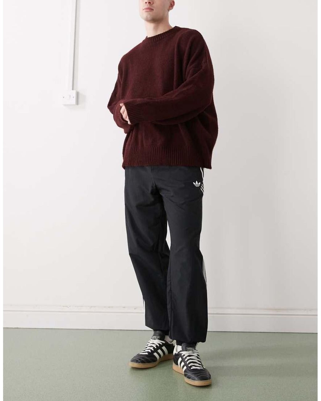 Adidas Originals Black Firebird Woven Track Pants for men