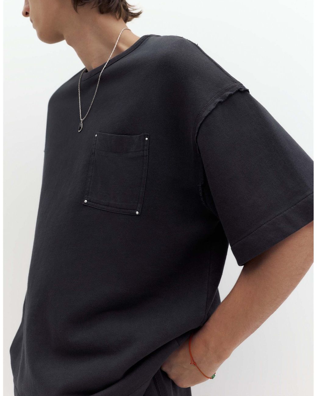 Pull&Bear – oversize-t-shirt in Blue für Herren