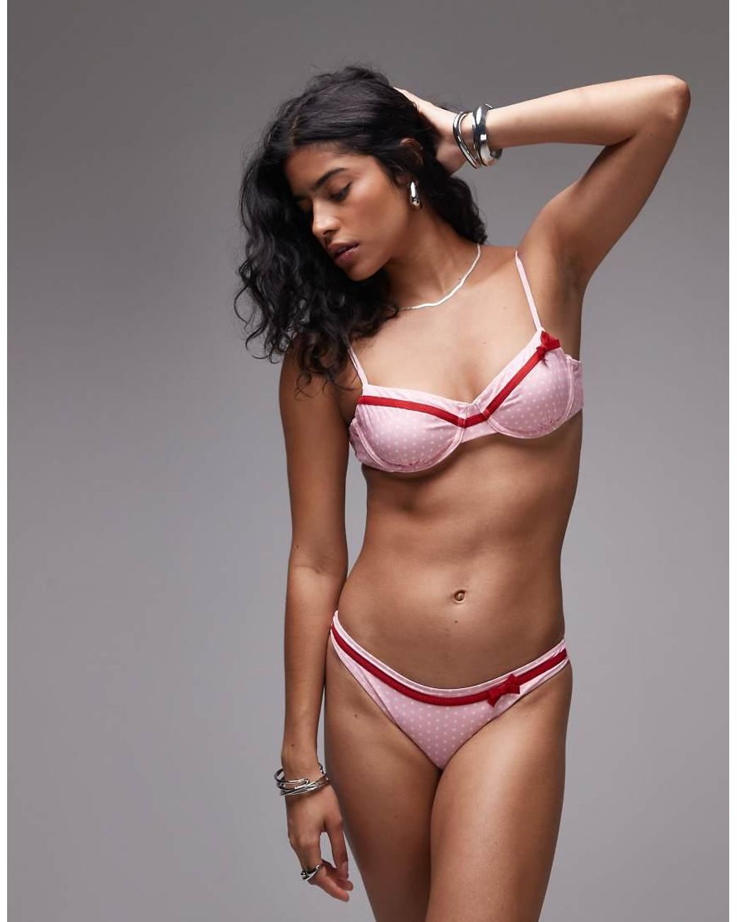 Frankie's Bikinis Pink Dove Bottom
