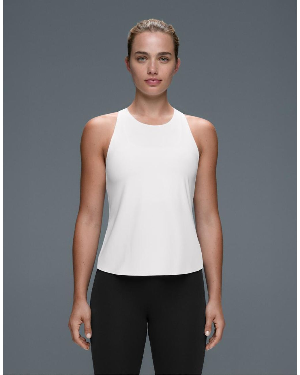Oysho White Cross Back Comfortlux T-Shirt