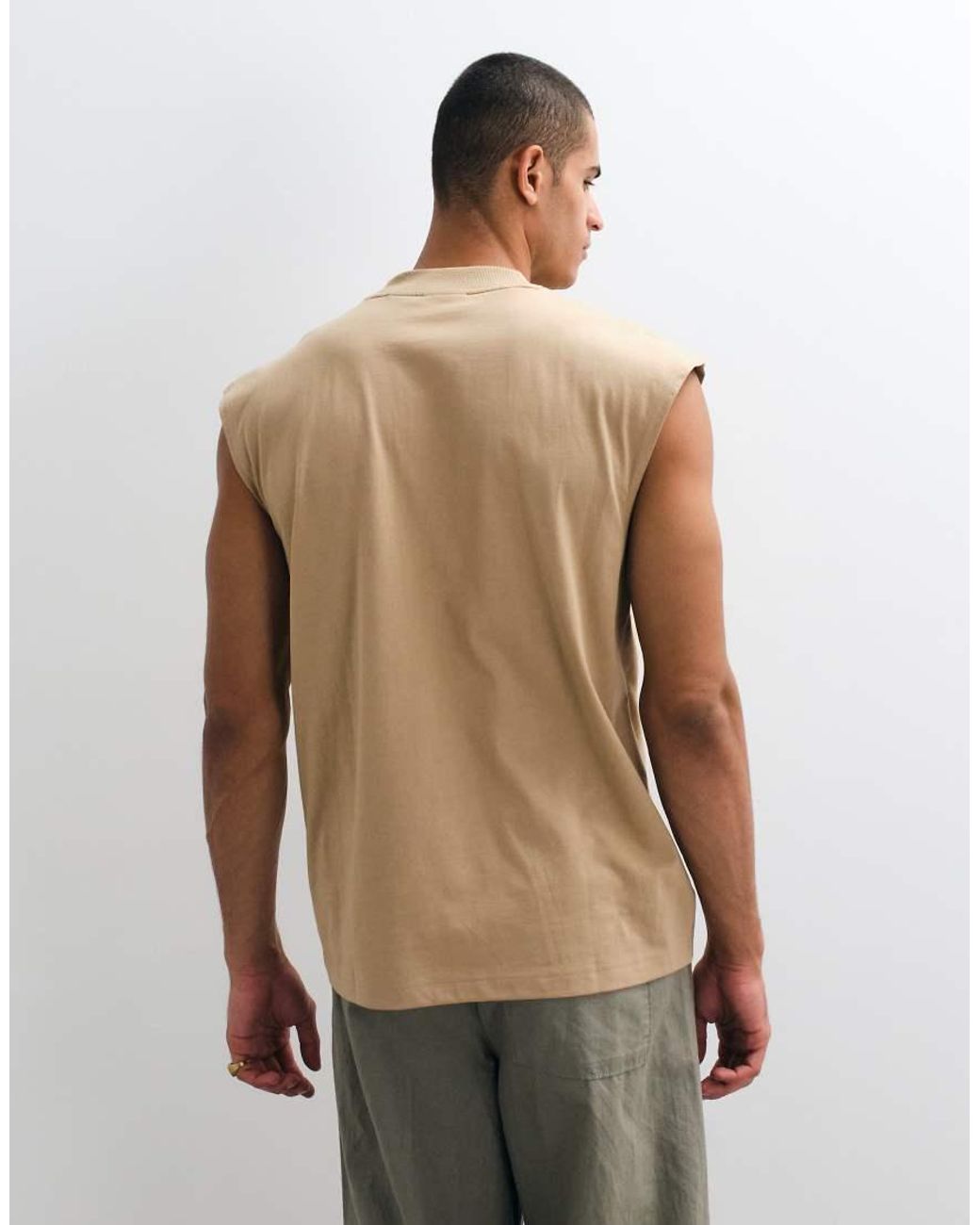 HUGO Brown Navertz Singlet for men