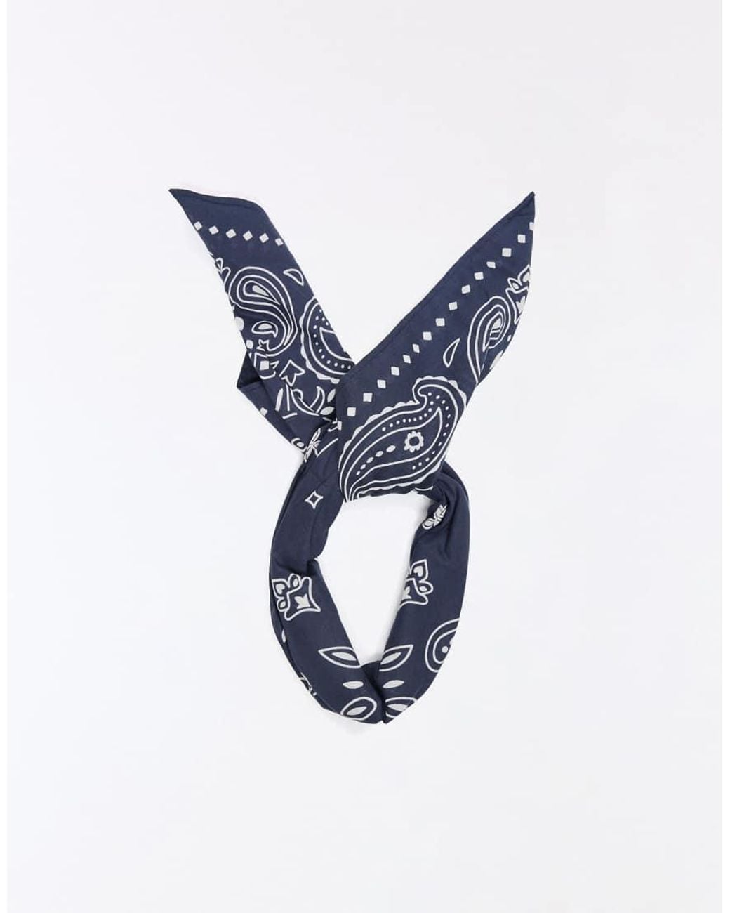 Bershka Blue Printed Bandana Scarf