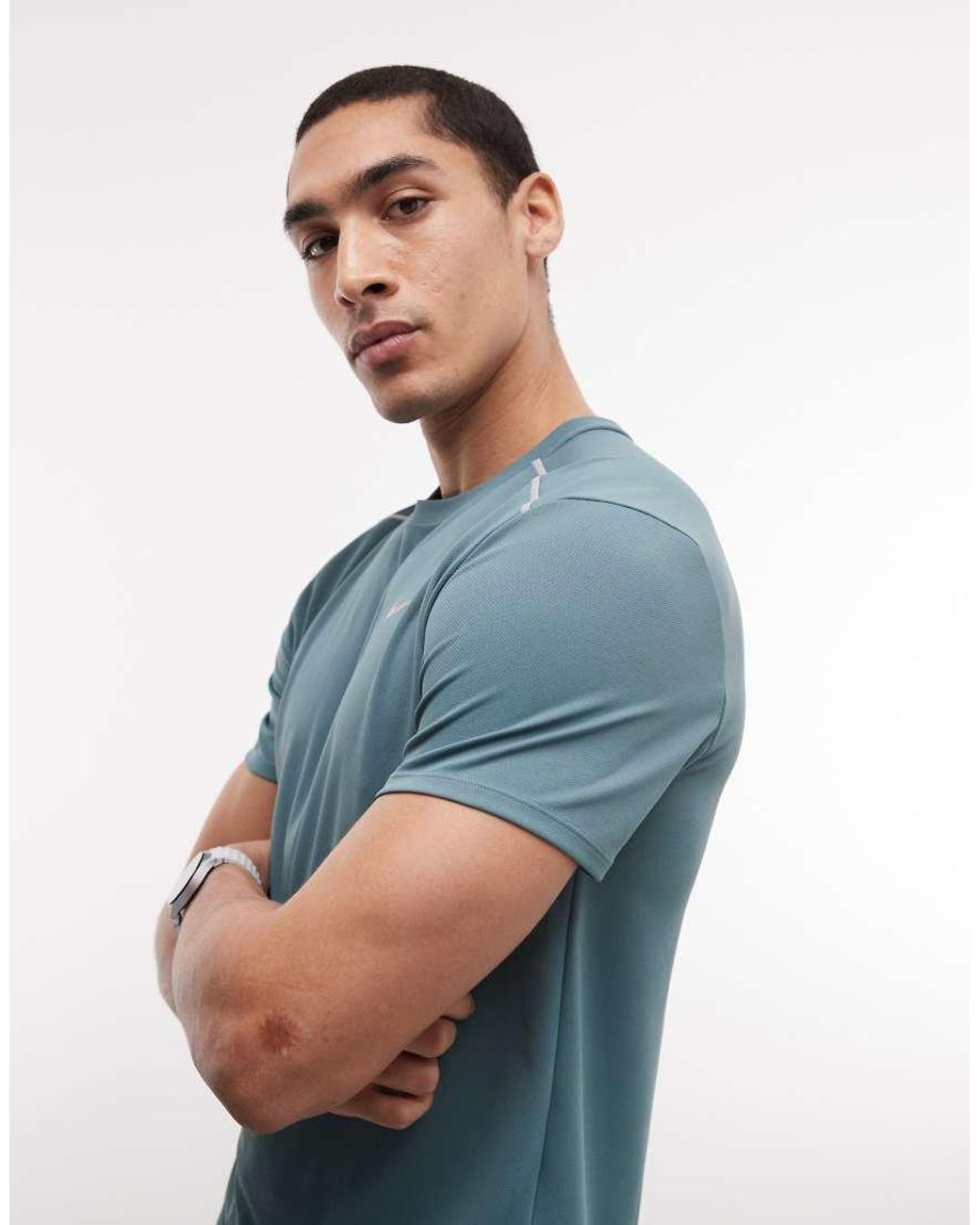 Nike Blue Dri-fit Miler T-shirt for men