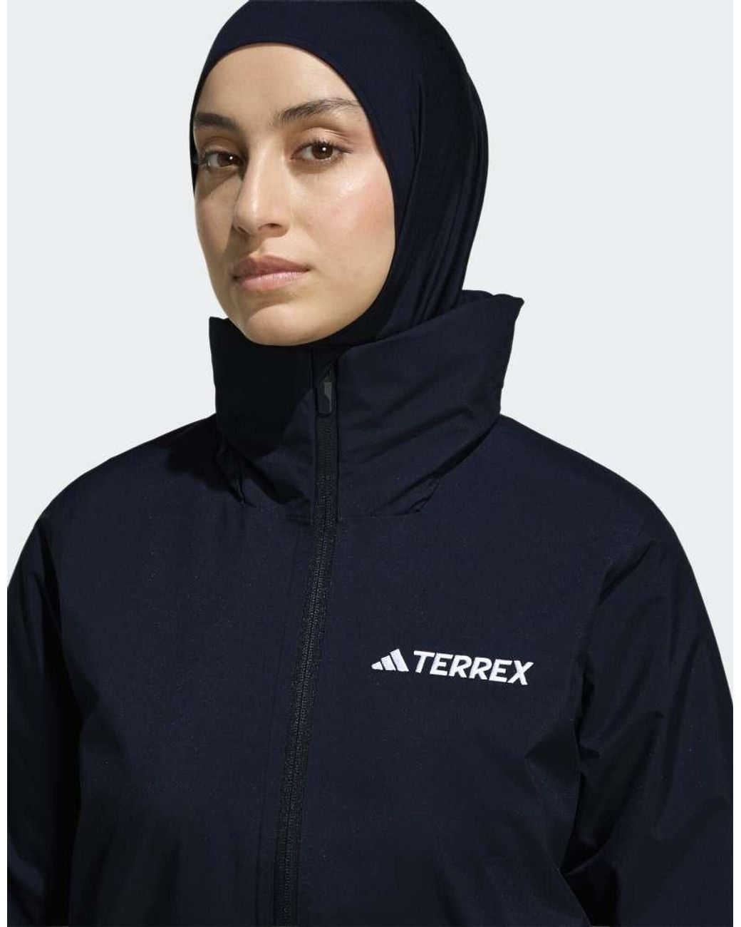 Adidas Originals Blue Multi Essentials 2L Rain Jacket