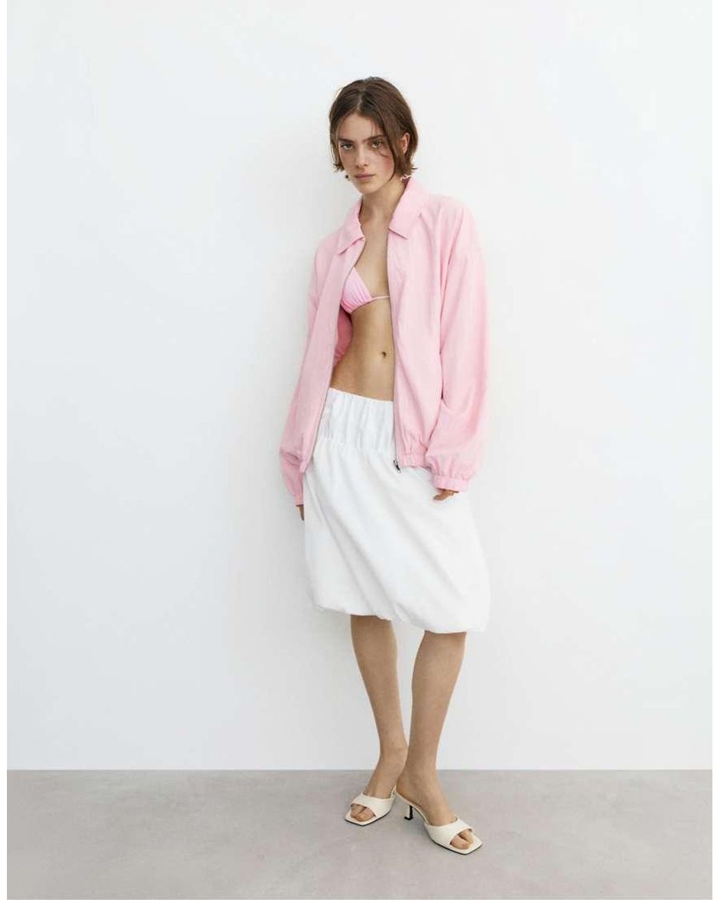 Pull&Bear Pink Fluid Tailored Jacket