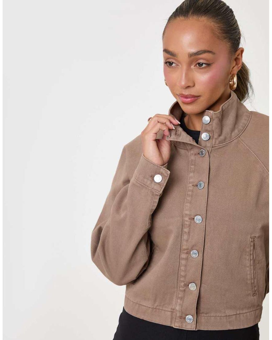 Threadbare Blue Denim Bomber Jacket