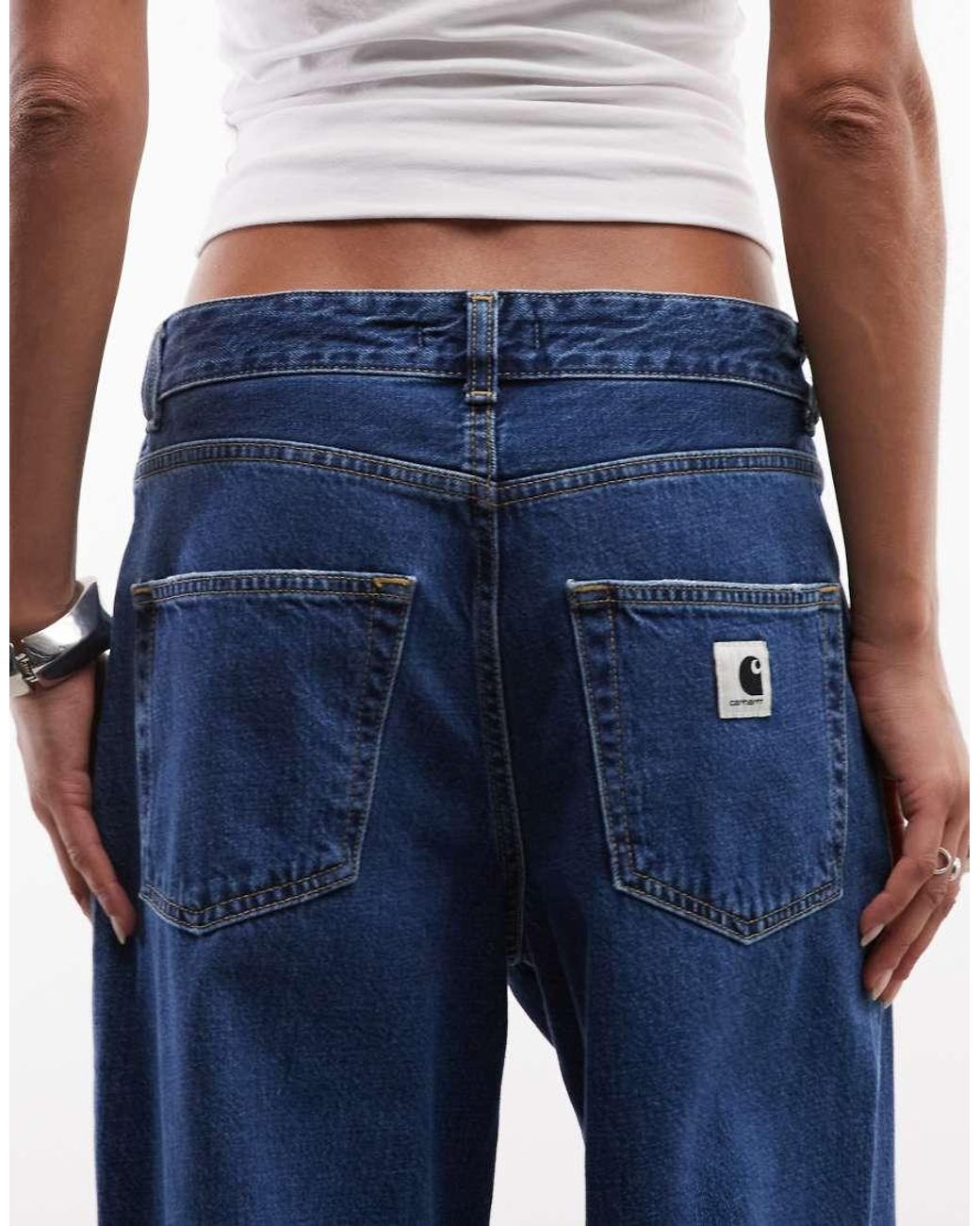 Carhartt Blue Lavine Straight Leg Jeans