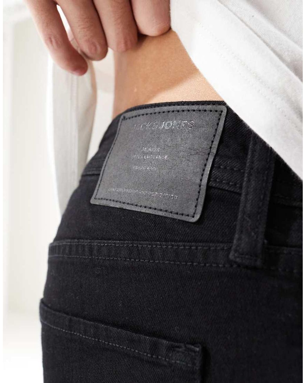 Jack & Jones Black Intelligence Glenn Slim Tapered Fit Jeans for men