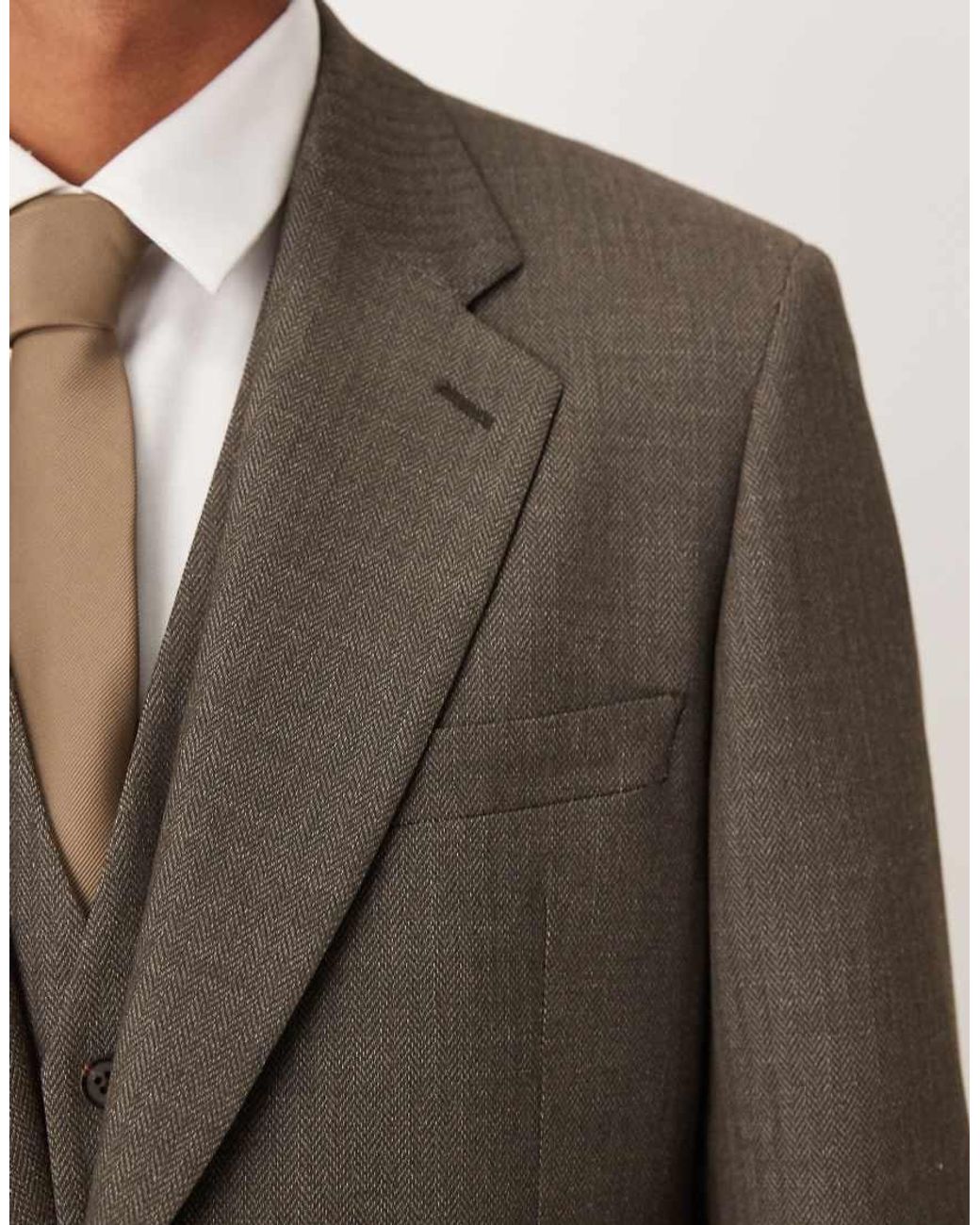ASOS Brown Skinny Suit Jacket for men