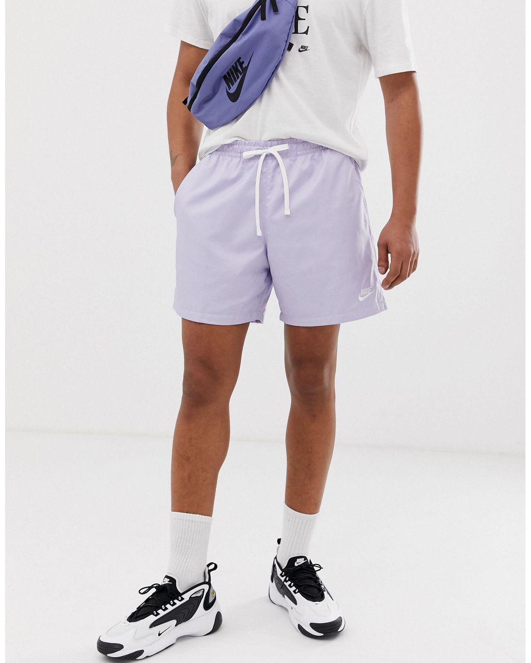 Nike Synthetic Woven Logo Shorts Lilac in Purple for Men | Lyst Canada