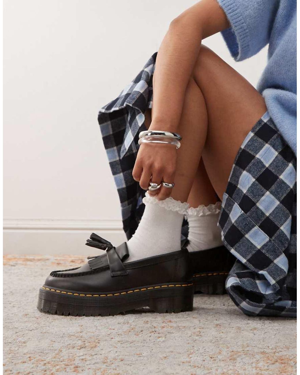 Dr. Martens Black Adrian Quad Loafers