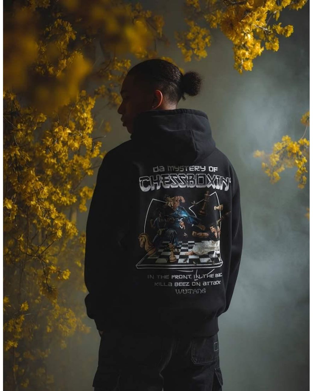 PRNT Black X Wu-Tang Clan Chessboxin Relaxed Relaxed Fit Hoody