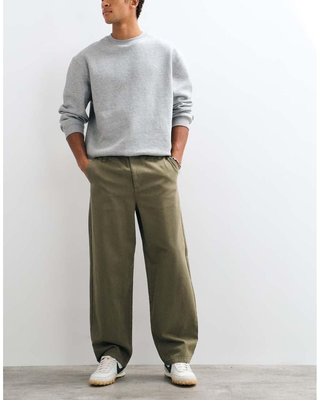 ASOS Green Loose Trousers for men