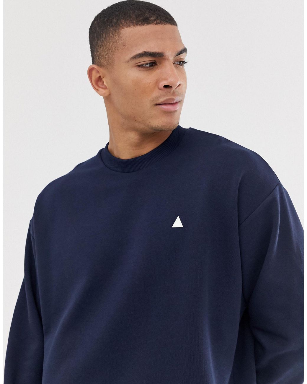 Navy clearance oversized sweatshirt