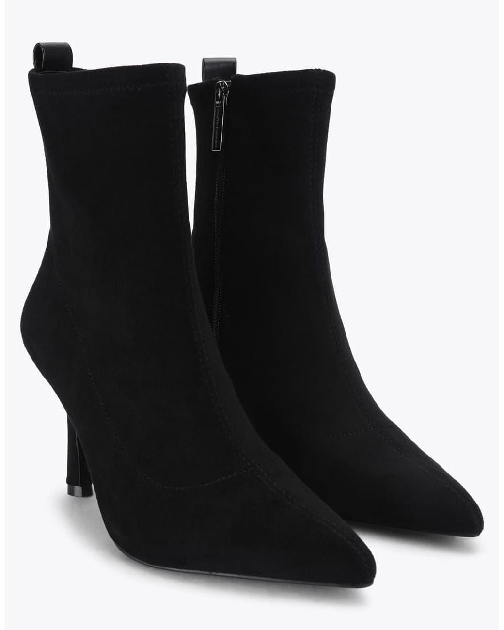 KG by Kurt Geiger Black Adina Mid Ankle Boots