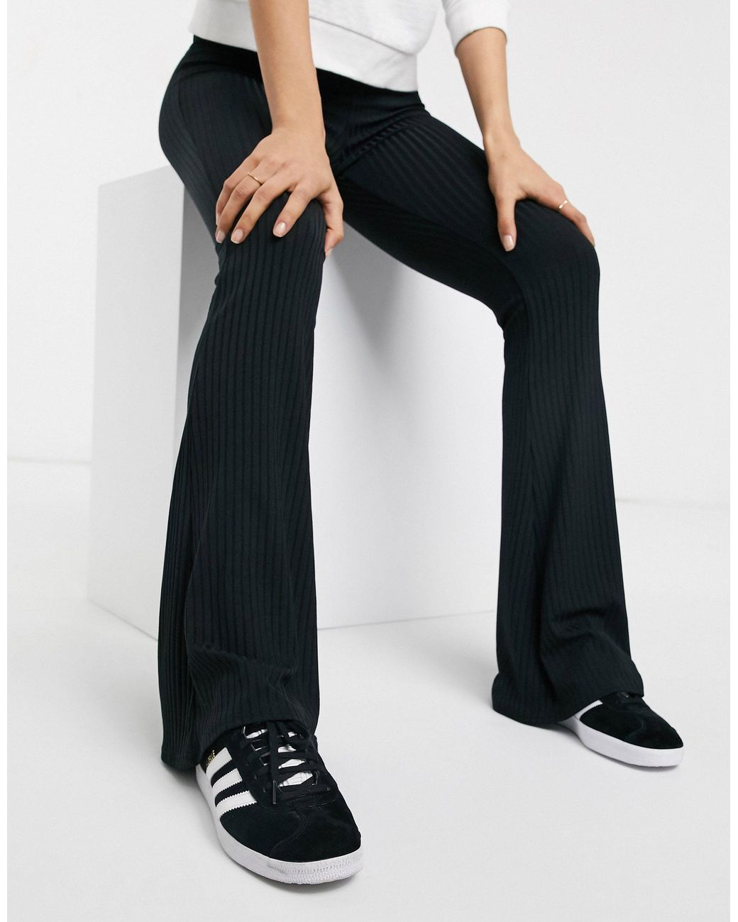 new look ribbed trousers