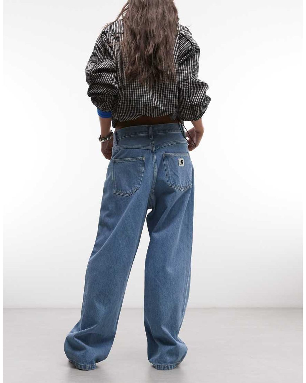Carhartt Blue Brandon baggy Loose Straight Fit Jeans