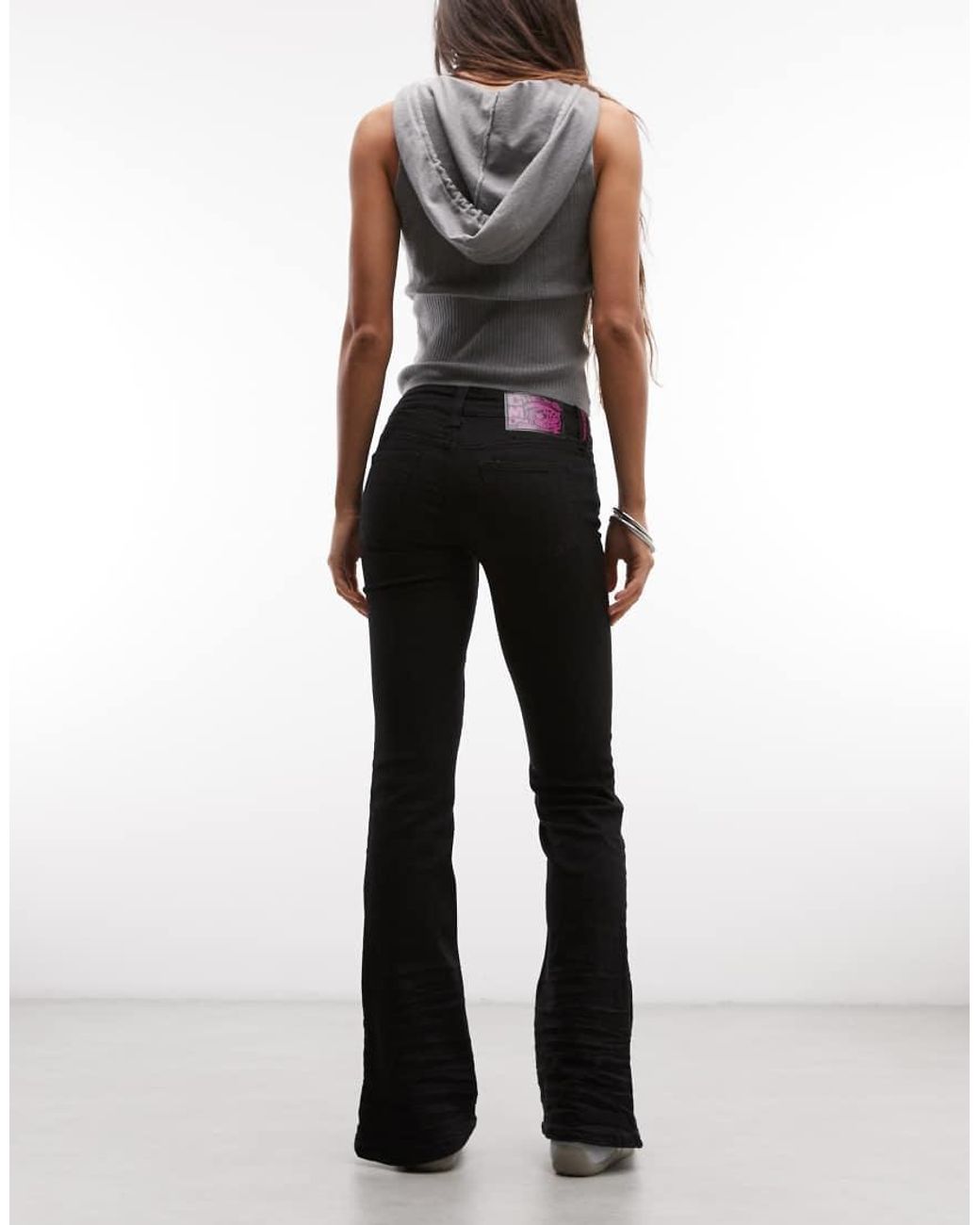 Cheap Monday Black Booty Bei Flared Denim Jeans
