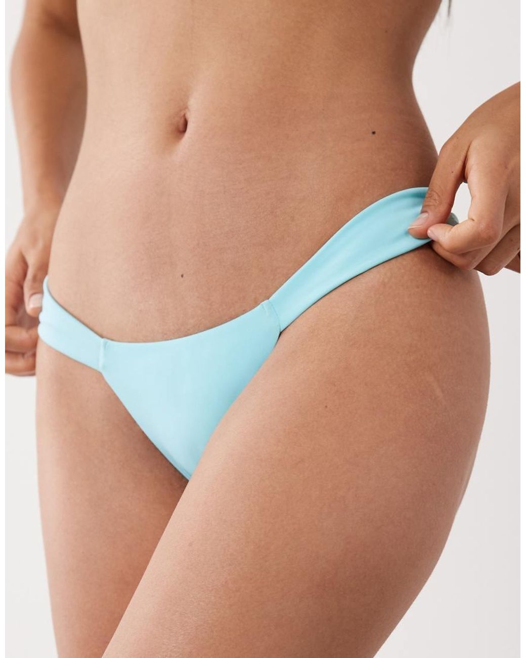 Oh Polly Blue Cheeky Bikini Bottoms Co-Ord