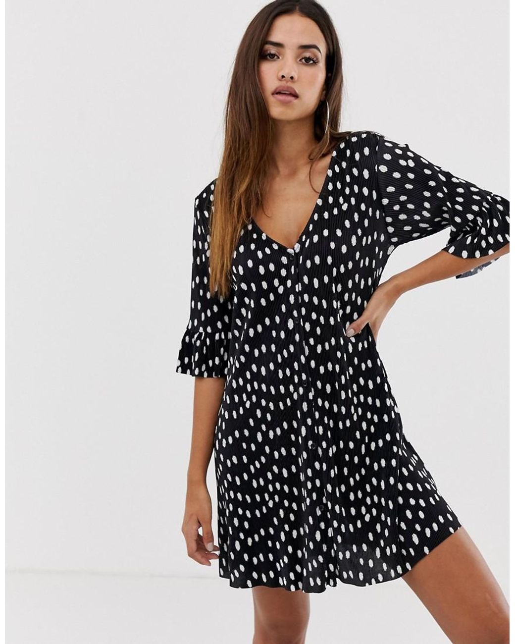 asos plisse dress