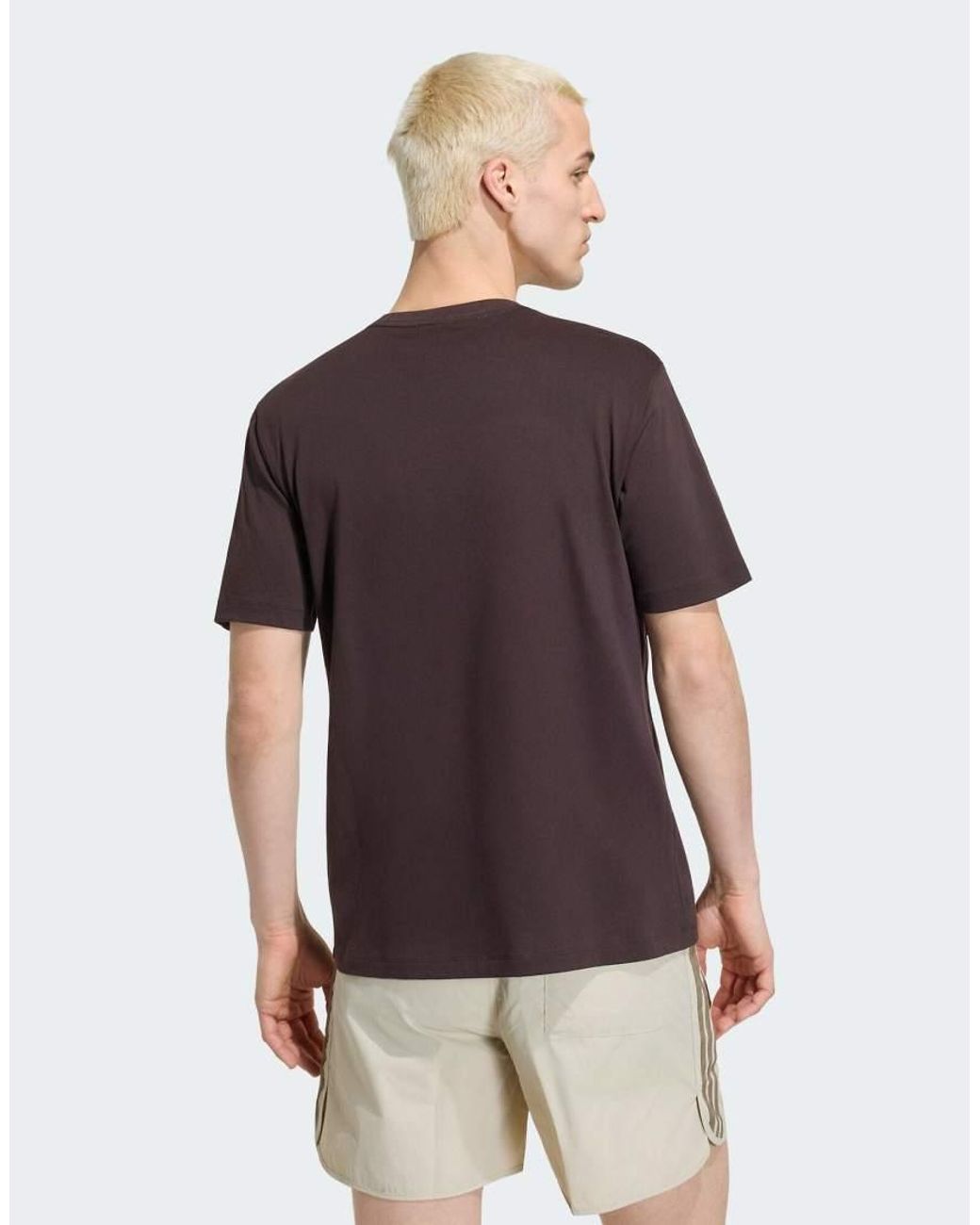 Adidas Originals Brown Monogram Tee for men