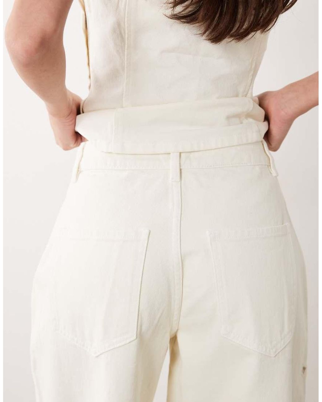 Miss Selfridge Natural Denim Cutwork Jeans
