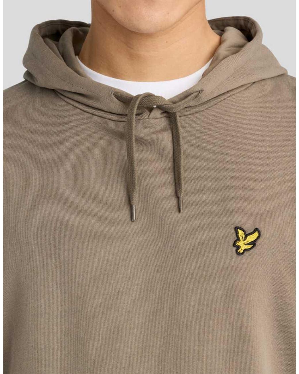 Lyle & Scott Gray Loopback Cotton Hoodie for men