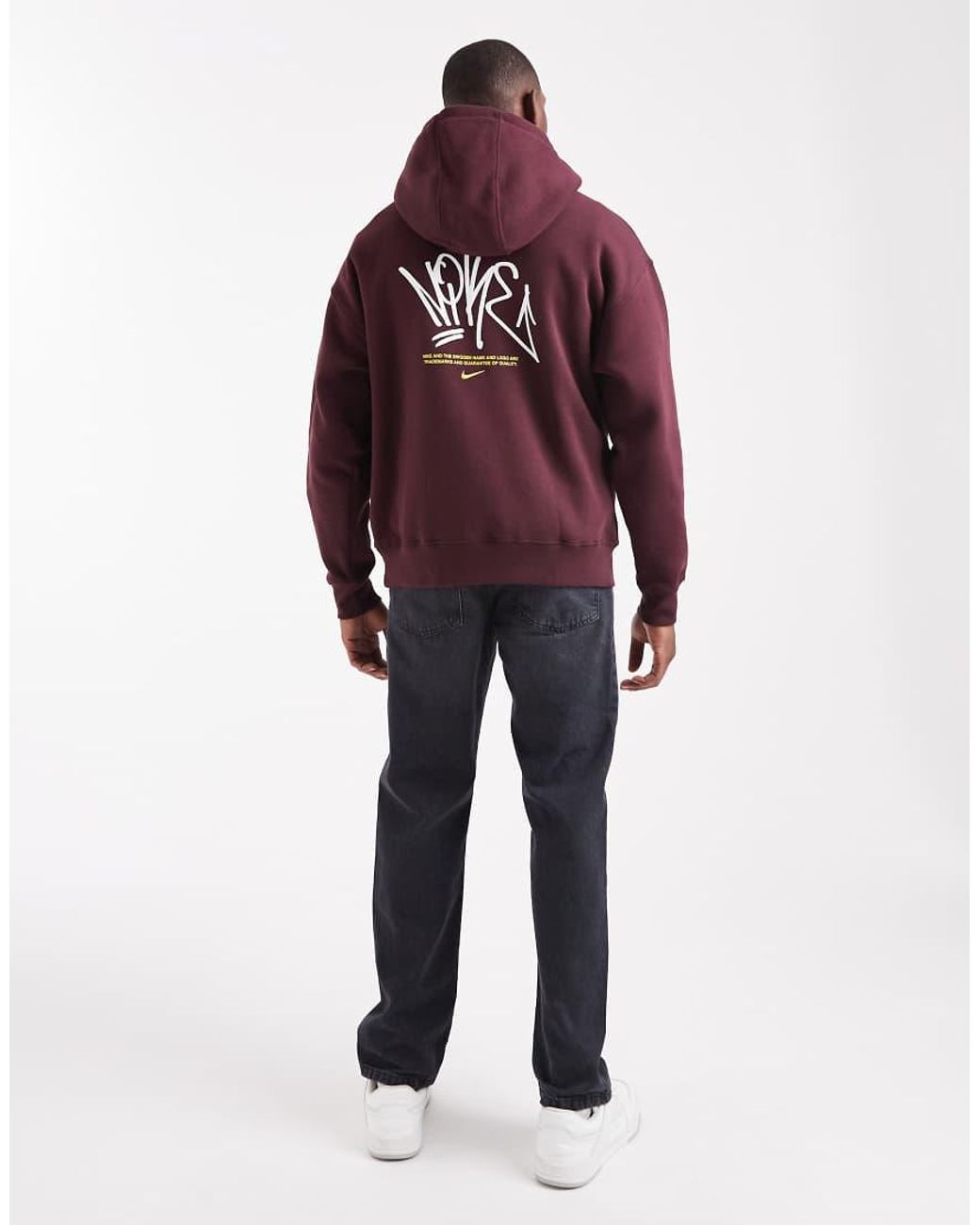 nike graphic hoodie red