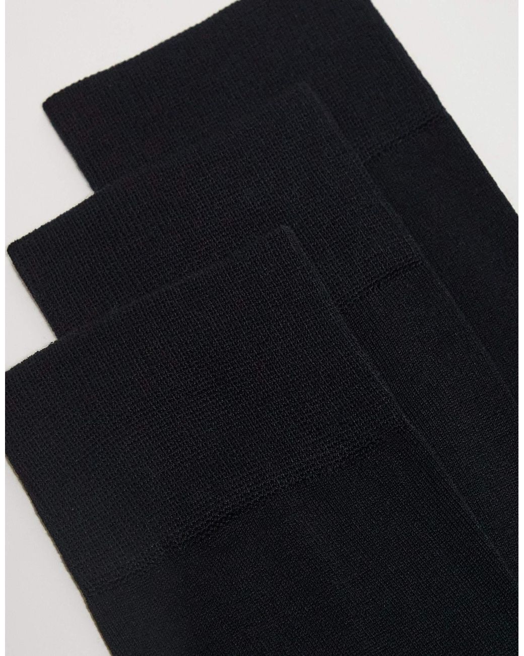 ARKET Black 3 Pack Ankle Socks for men