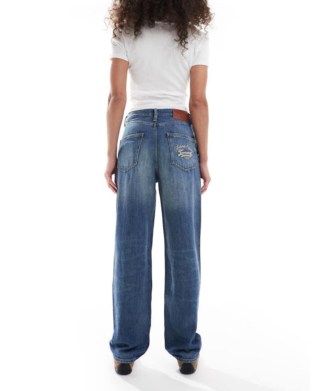 Tommy Hilfiger Blue Layla High Rise Slim Straight Leg Jeans