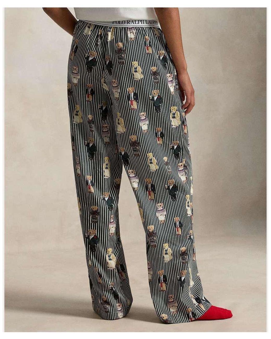 Polo Ralph Lauren Natural Bear Cotton Sleep Trouser