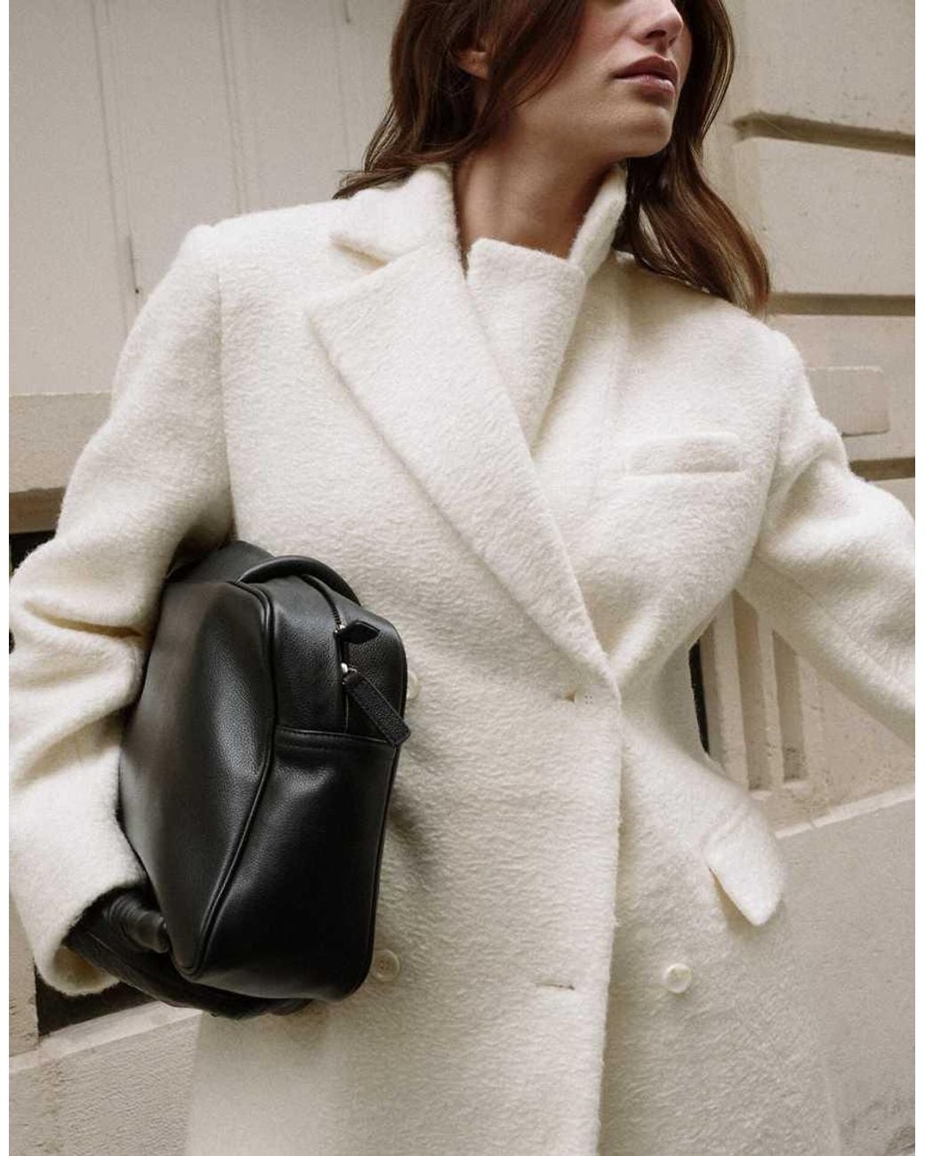 NA-KD Natural Double Breasted Structured Coat